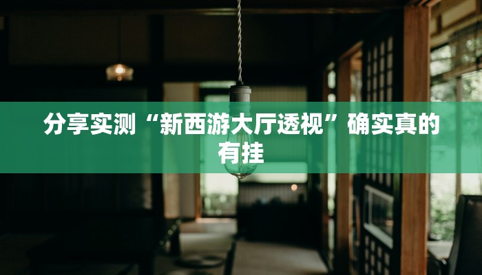 辅助开挂神器“新漫游牛牛有透视软件吗”开挂(透视)辅助教程