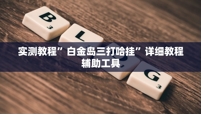 实测教程”白金岛三打哈挂”详细教程辅助工具