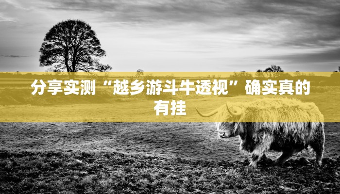分享实测“越乡游斗牛透视”确实真的有挂 分享实测“越乡游斗牛透视”确实真的有挂