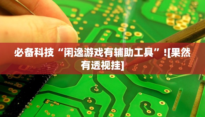 必备科技“闲逸游戏有辅助工具”![果然有透视挂]