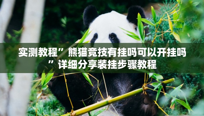 实测教程”熊猫竞技有挂吗可以开挂吗”详细分享装挂步骤教程 实测教程”熊猫竞技有挂吗可以开挂吗”详细分享装挂步骤教程