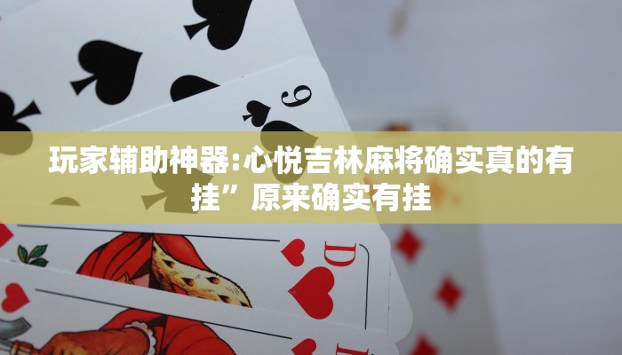 玩家辅助神器:心悦吉林麻将确实真的有挂”原来确实有挂