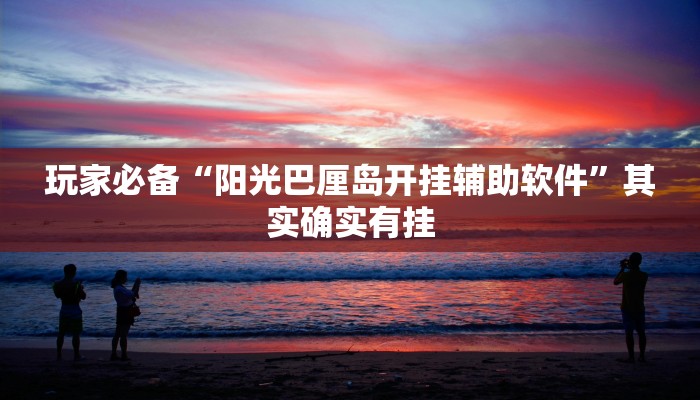 玩家必备“阳光巴厘岛开挂辅助软件”其实确实有挂