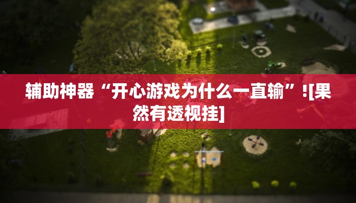 辅助神器“开心游戏为什么一直输”![果然有透视挂]