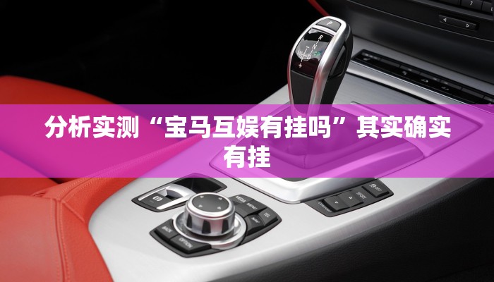 分析实测“宝马互娱有挂吗”其实确实有挂