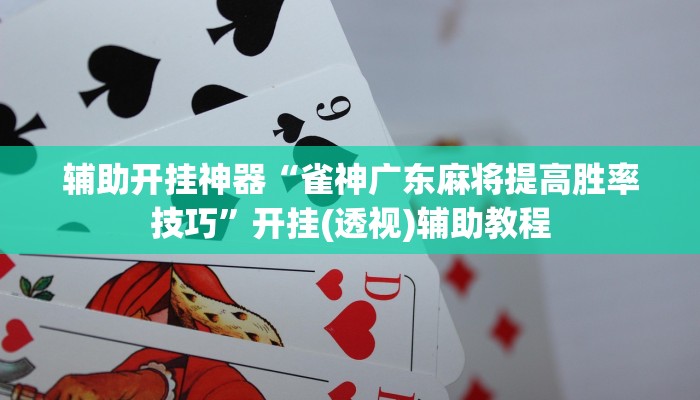 辅助开挂神器“雀神广东麻将提高胜率技巧”开挂(透视)辅助教程