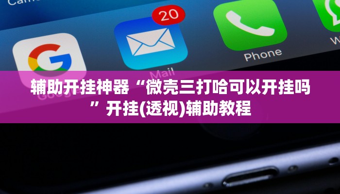 辅助开挂神器“微壳三打哈可以开挂吗”开挂(透视)辅助教程