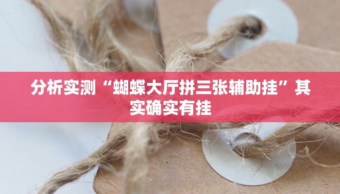 分析实测“蝴蝶大厅拼三张辅助挂”其实确实有挂 分析实测“蝴蝶大厅拼三张辅助挂”其实确实有挂